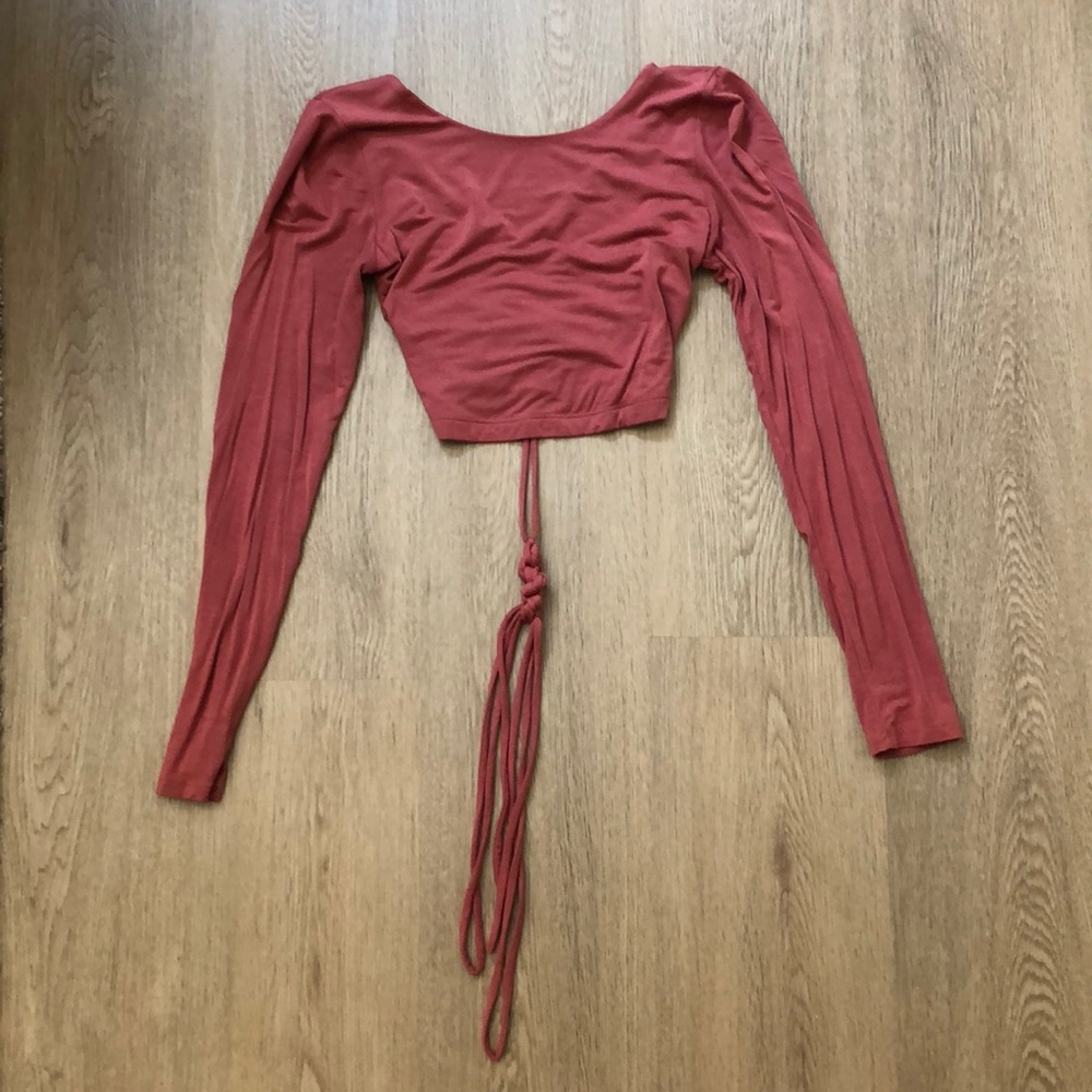 Forever 21 Crisscross Backless Crop Top
